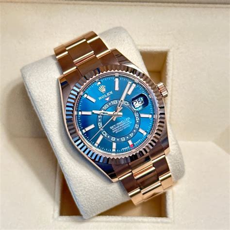 rolex sky dweller blue green|rolex sky dweller price uk.